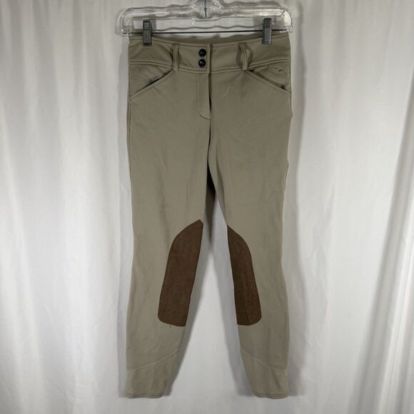 RJ Classics Breeches Women's 24R Beige Stretch Gulf B7851G Zip Hook Eye - Picture 1 of 15